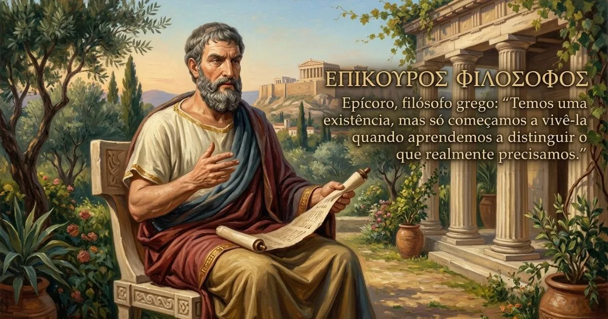 Epicuro propõe distinguir necessidades para alcançar a tranquilidade