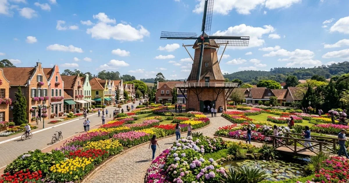 Holambra preserva herança holandesa e se destaca pela produção de flores