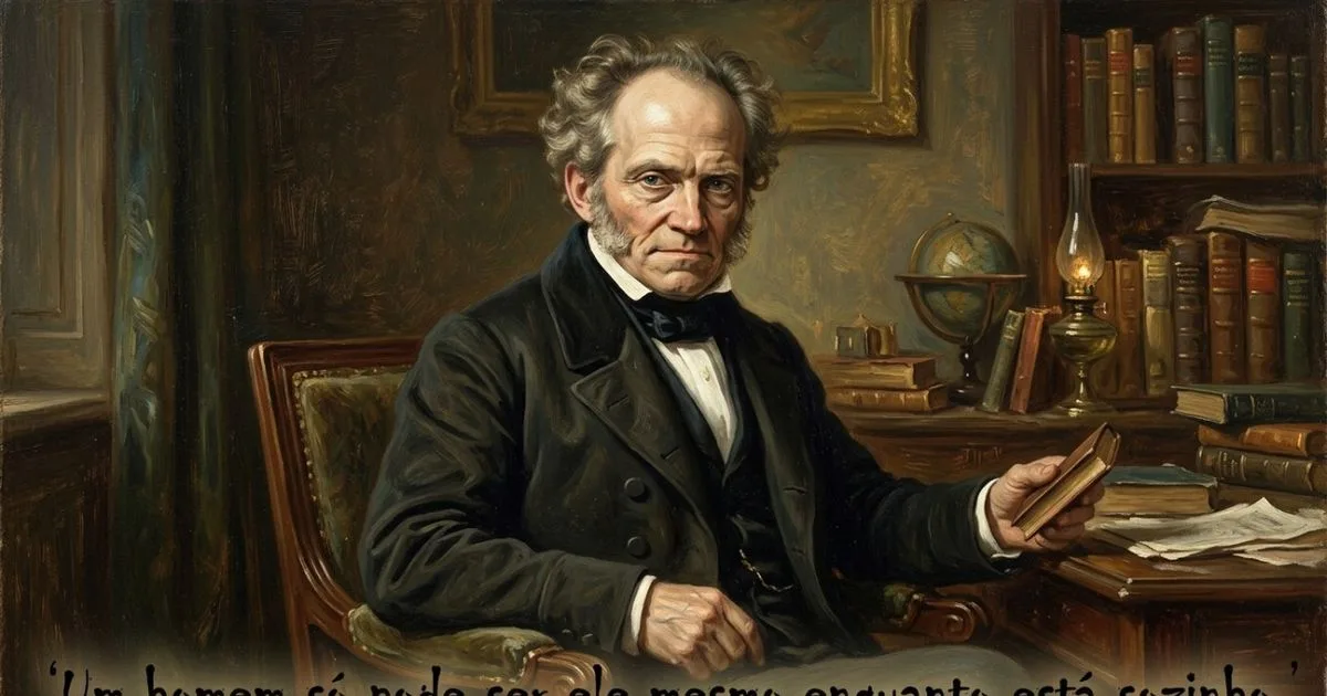Schopenhauer associa momentos a sós à liberdade e à autenticidade