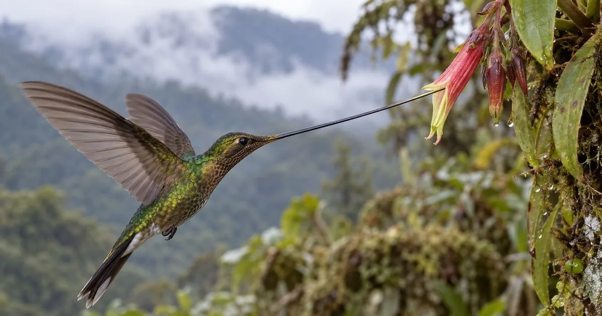 Beija-flor dos Andes adapta postura e usa as patas para cuidar das penas