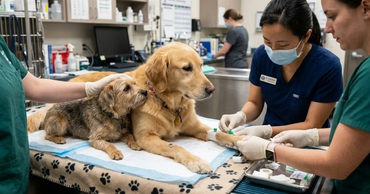 Nala acompanha cães durante eutanásia quando tutores não podem estar presentes