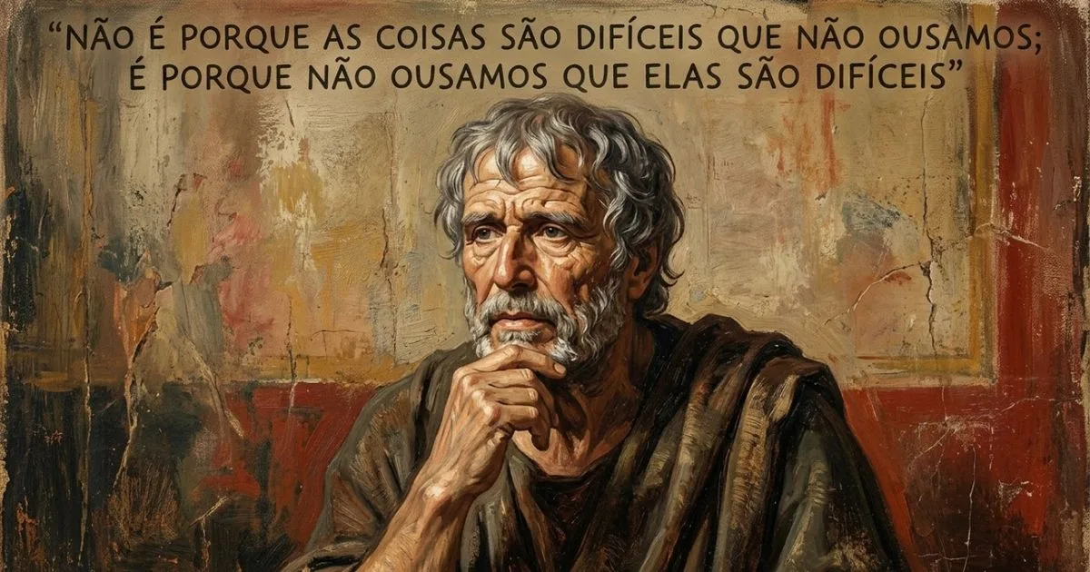 A iniciativa, segundo Sêneca, muda a forma de lidar com dificuldades