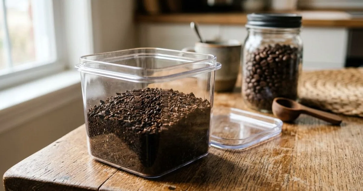 Como usar café seco para remover odores de recipientes reutilizáveis