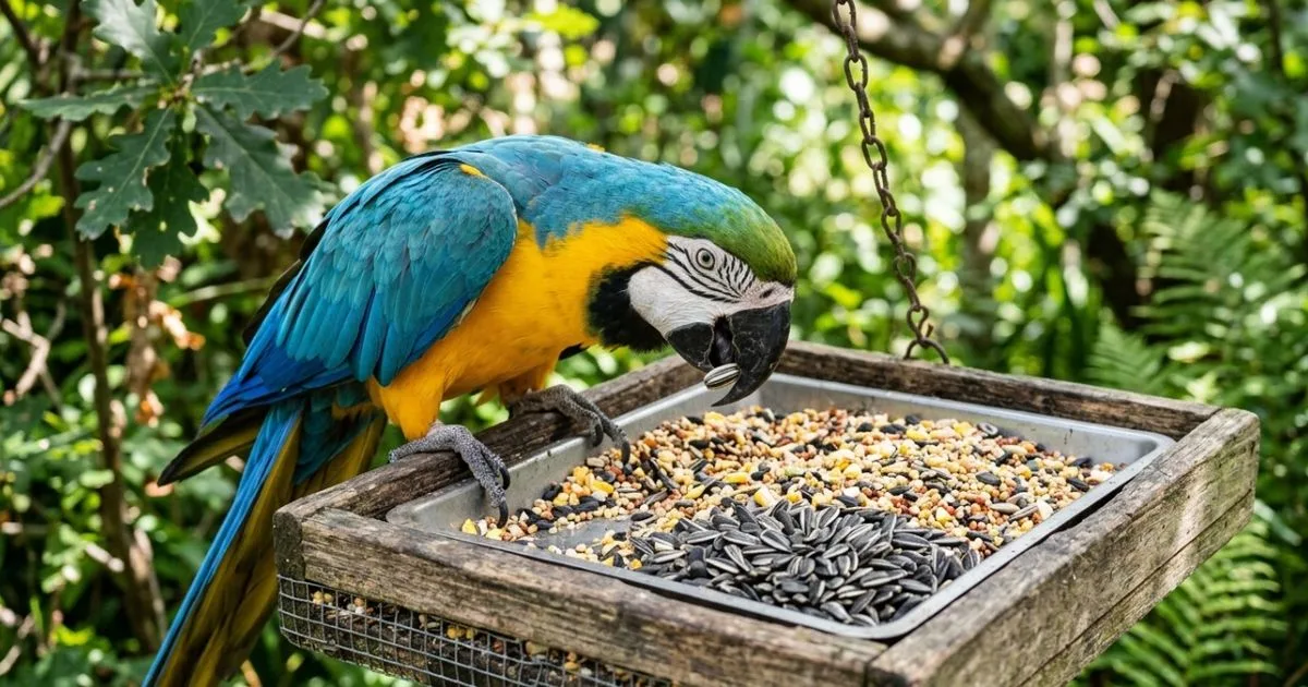 Preferência por sementes pode desequilibrar a alimentação de papagaios