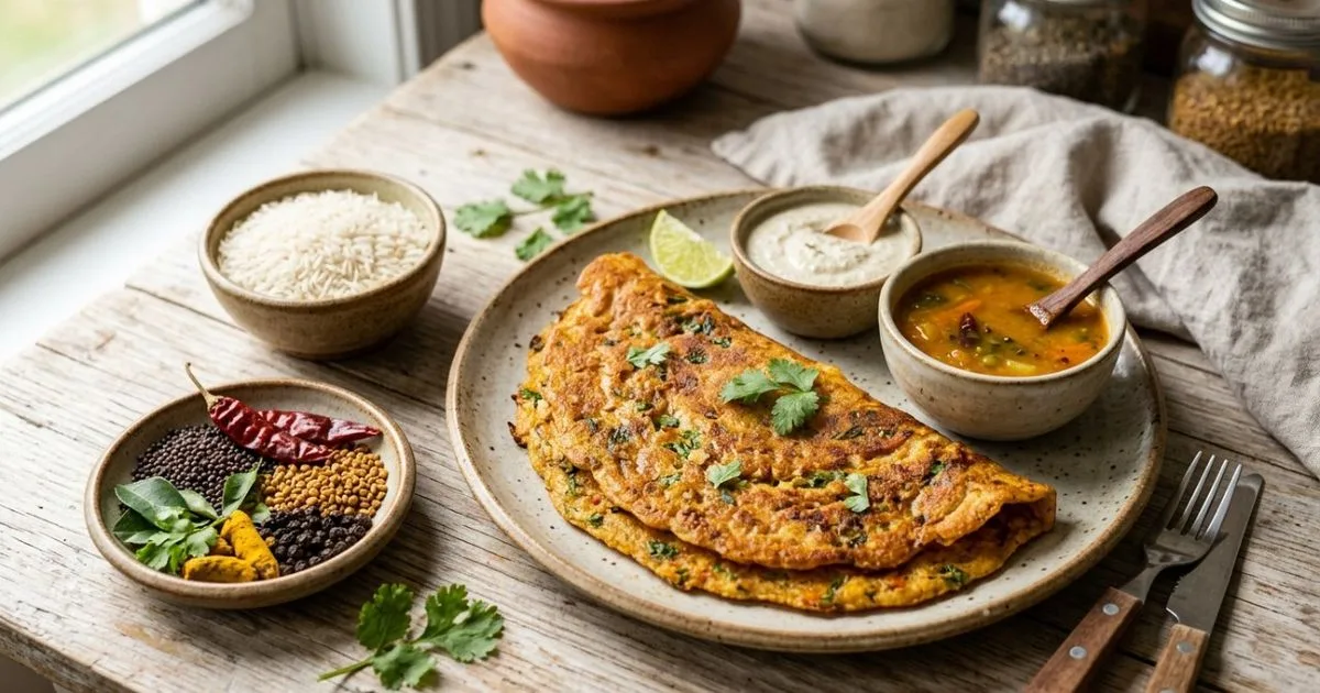 Panqueca indiana combina proteínas vegetais e fibras no café da manhã
