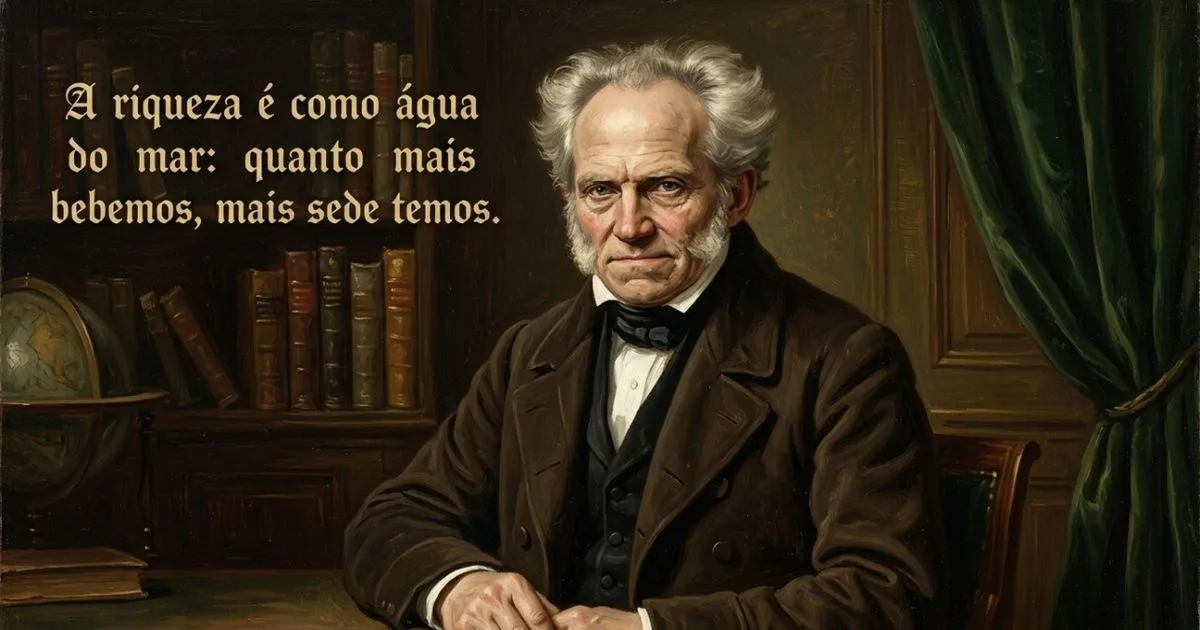 Schopenhauer defende que a vida interior vale mais que o patrimônio
