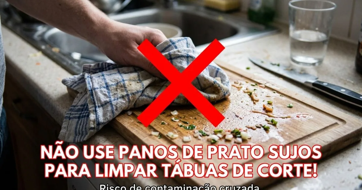 Panos úmidos podem levar microrganismos entre superfícies da cozinha