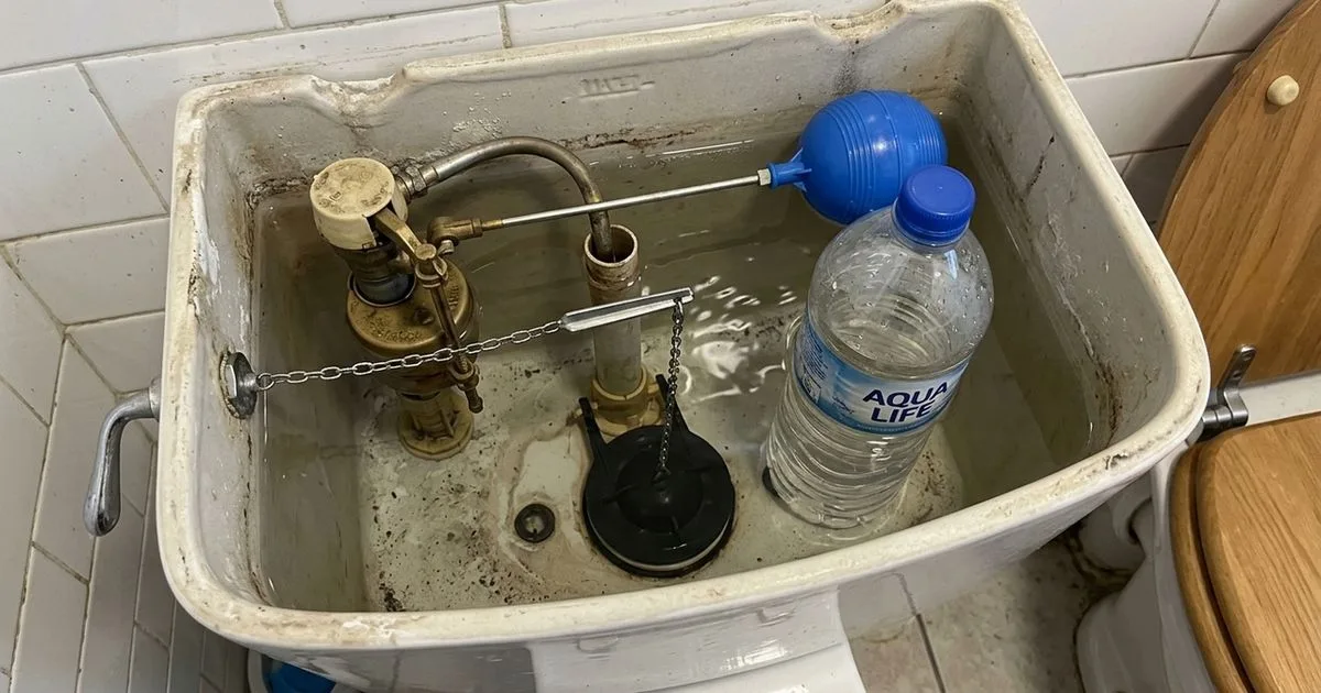 Garrafa na caixa de descarga pode reduzir o consumo de água