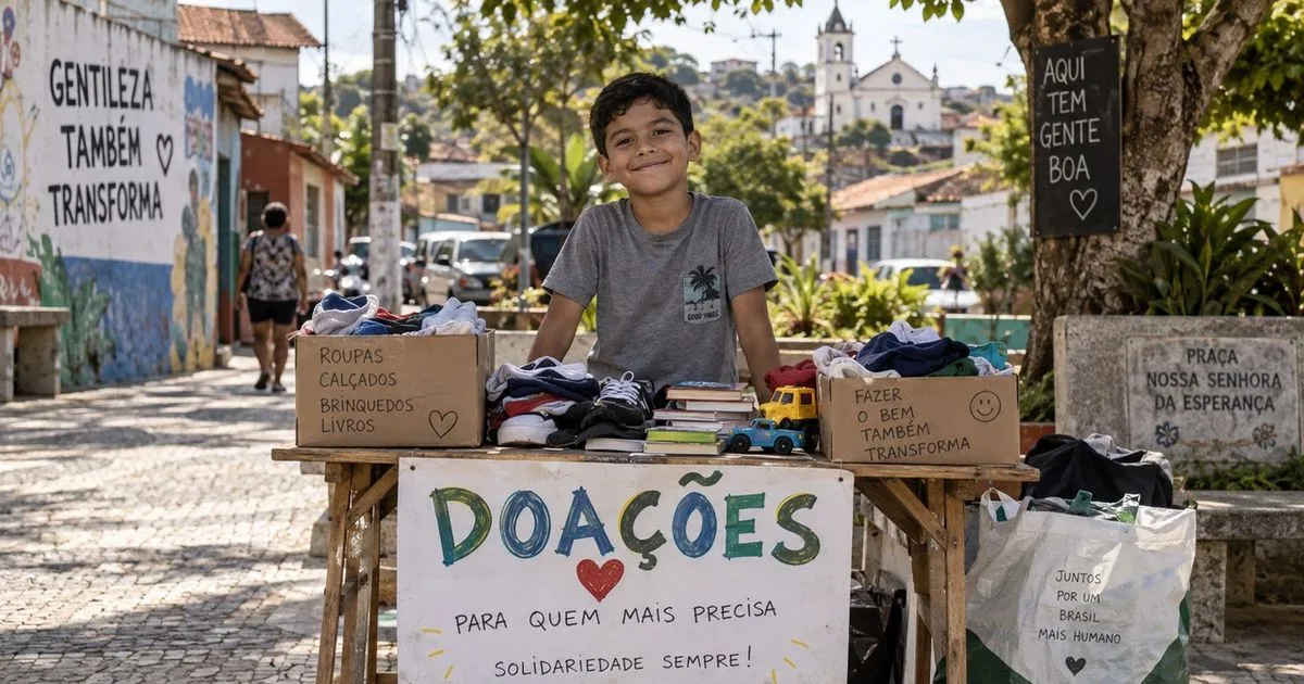 Menino troca festa de nove anos por campanha para vítimas de enchente