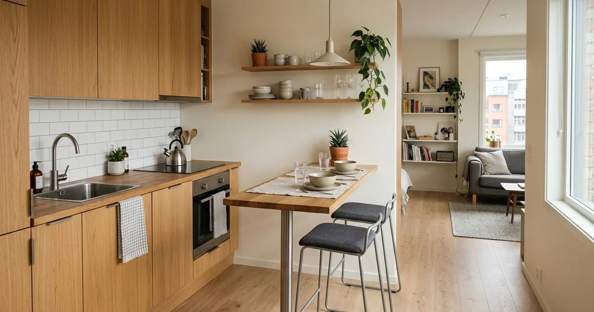 Bancadas e mesas retráteis ganham espaço em apartamentos compactos