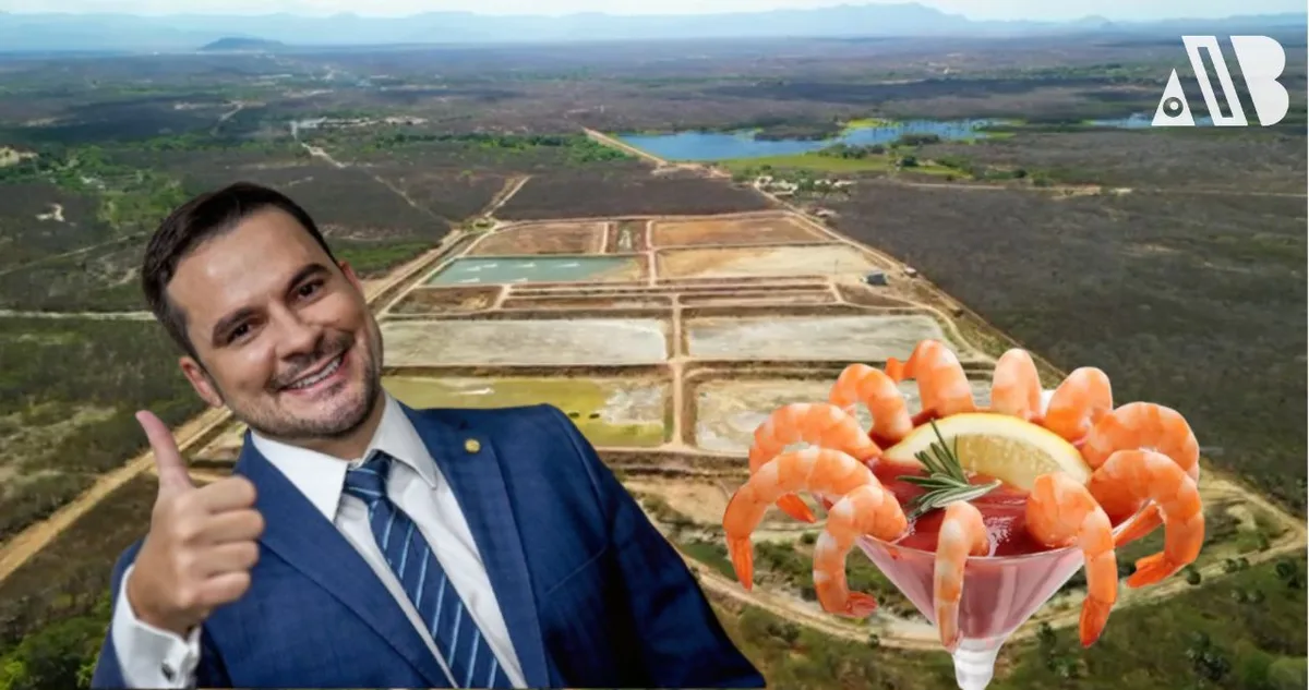 Alberto Neto esconde fazenda de camarão que ele comprou no Ceará