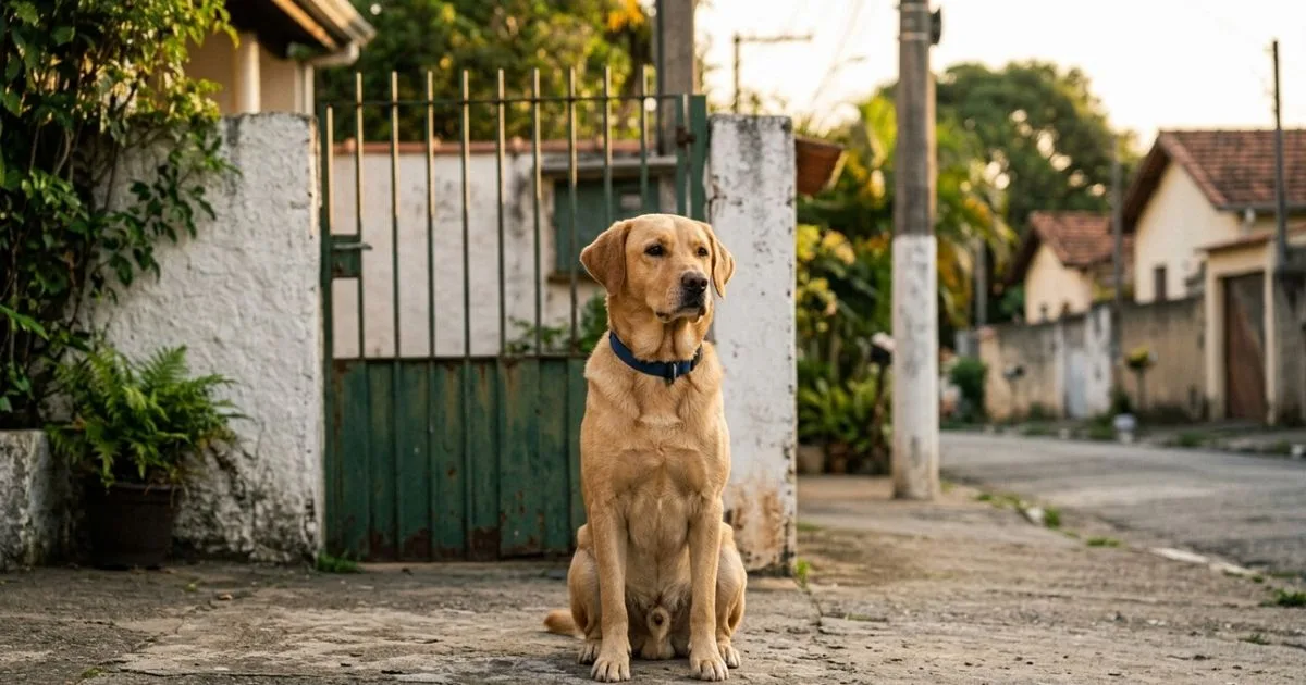 Cachorro guia morador até casa onde outro cão estava preso