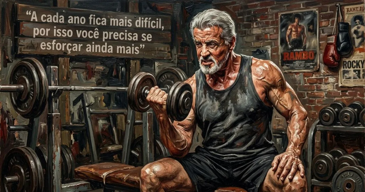 Stallone destaca controle, descanso e disciplina nos treinos da maturidade