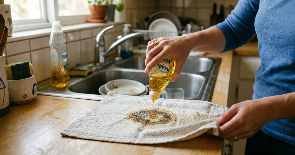 Como remover gordura do pano de prato antes da lavagem