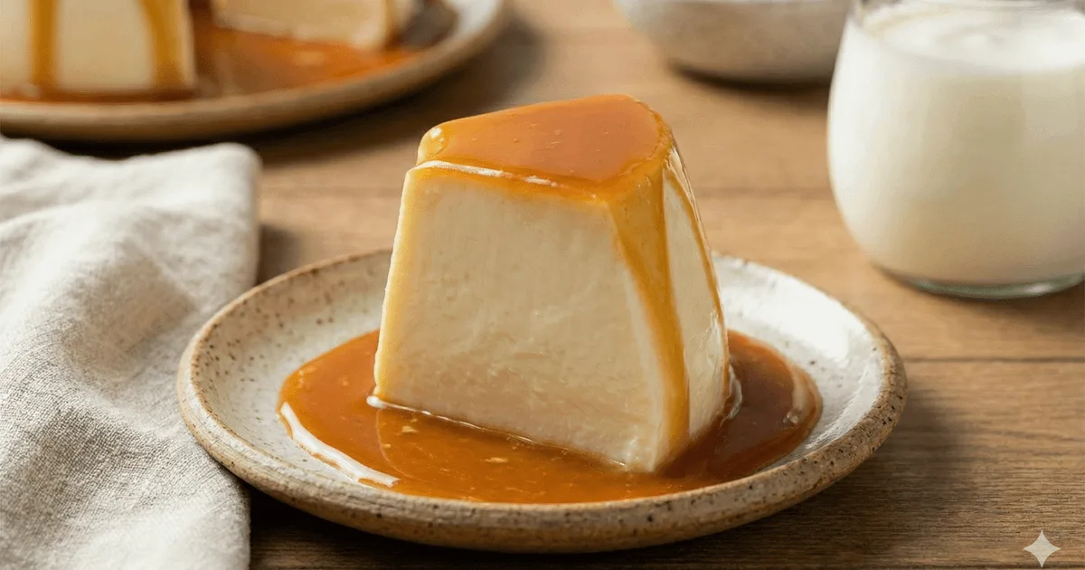 Pudim de iogurte sem forno fica pronto com poucos ingredientes
