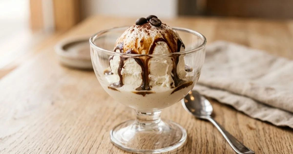 Affogato combina sorvete e café expresso em preparo sem forno
