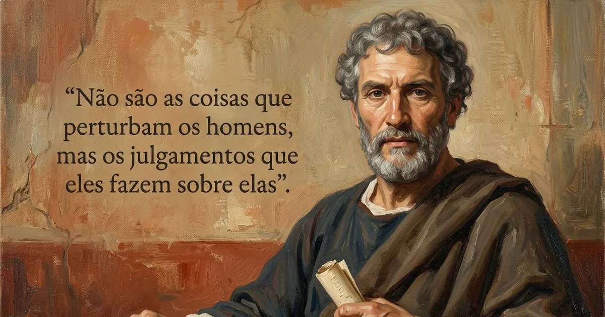 Epicteto explica como julgamentos podem ampliar o sofrimento