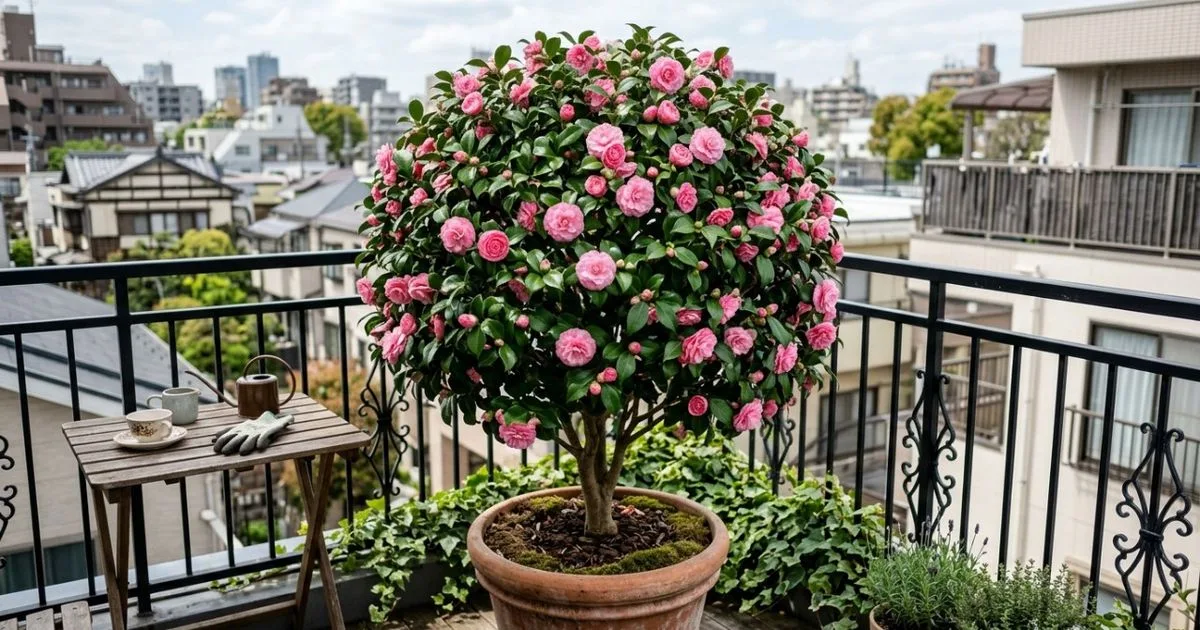 Camélia-japonesa é opção para cultivar uma pequena árvore em vasos