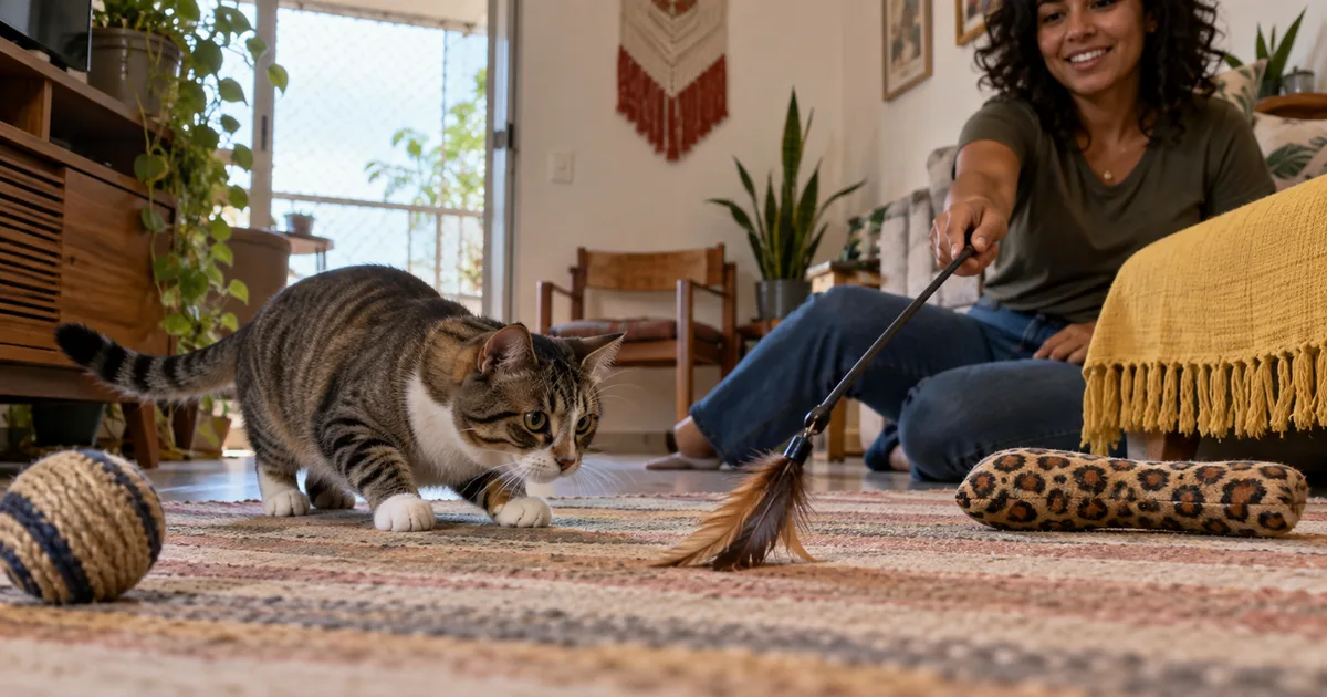 Brincar com as mãos pode ensinar o gato a morder dedos e pés