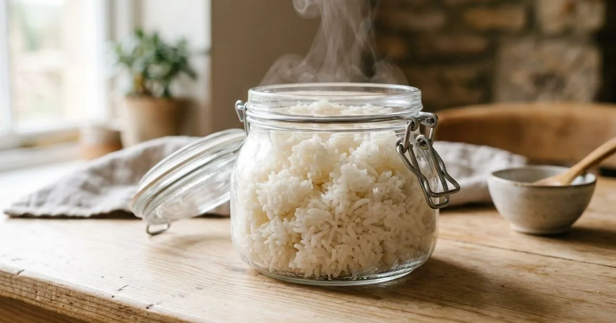 Como congelar arroz ainda morno e recuperar a textura no micro-ondas
