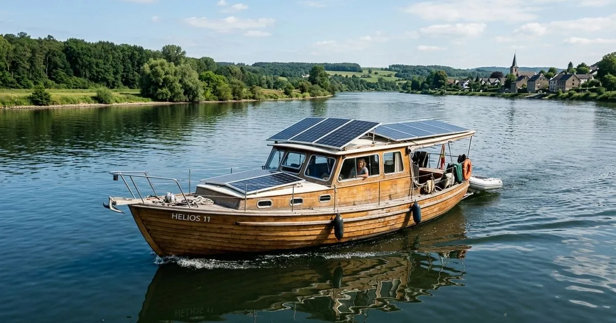 Barco solar construído na Finlândia percorre mais de três mil milhas pela Europa