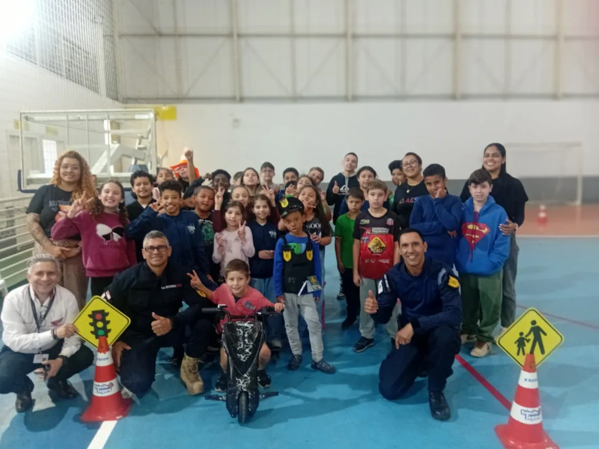 Guarda Municipal leva educação para o trânsito a crianças em Santa Cruz do Sul