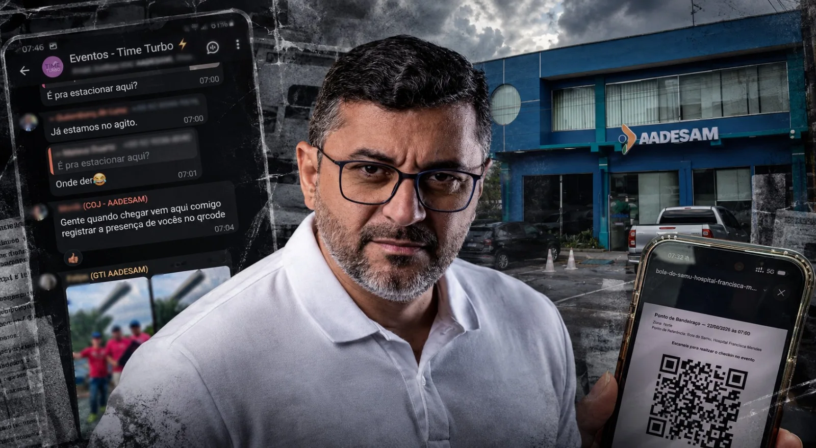 QR Code, CPF e “líder de zona”: Campanha de Wilson Lima é alvo de denúncia por obrigar servidores da AADESAM a participar de mobilizações