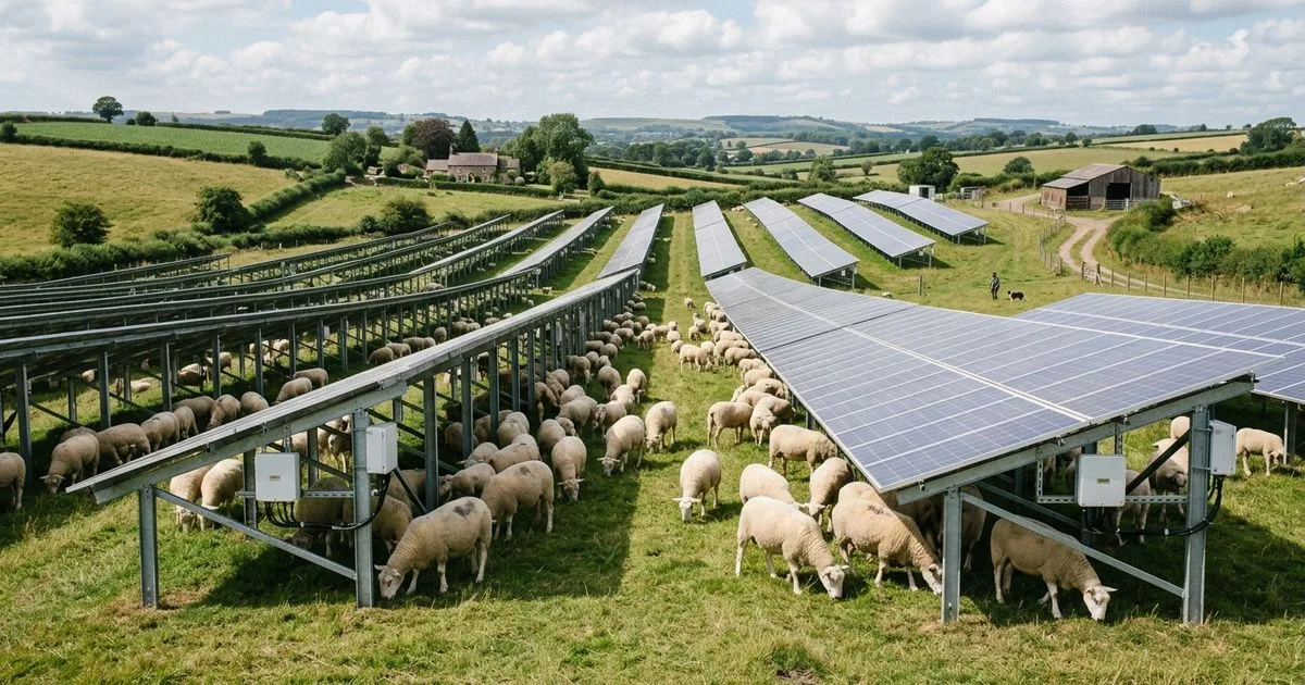 Ovelhas ajudam a controlar vegetação em áreas de geração solar