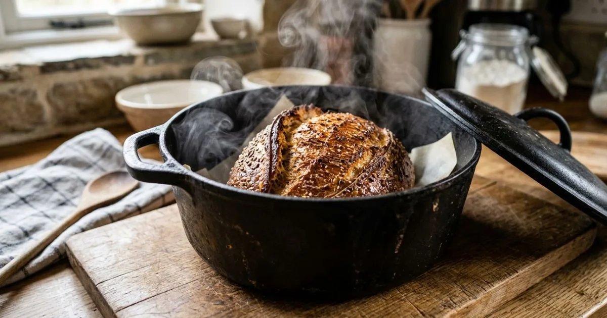 Vapor no forno ajuda o pão a crescer antes da formação da crosta