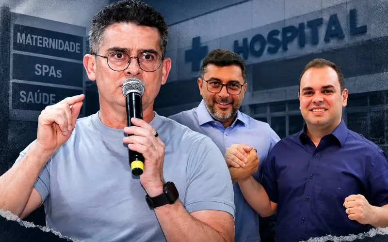 ‘Em oito anos, R$ 245 bilhões’: David questiona legado da gestão de Wilson Lima na saúde do AM