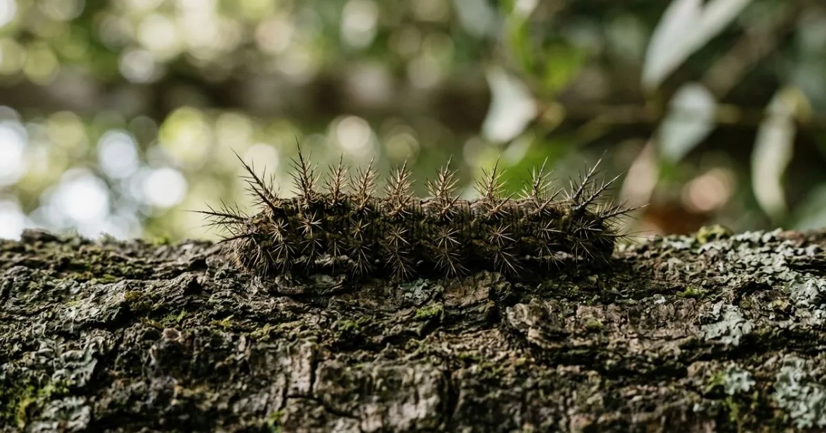 Lagartas com cerdas exigem distância e atenção após contato