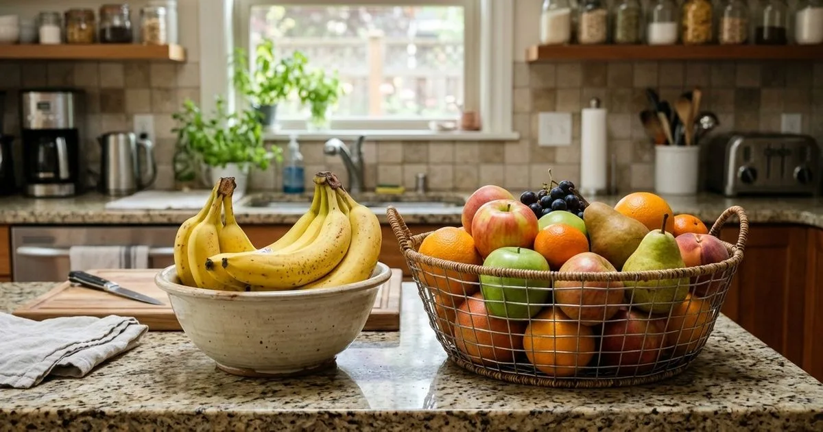 Como organizar bananas e outras frutas para retardar o amadurecimento