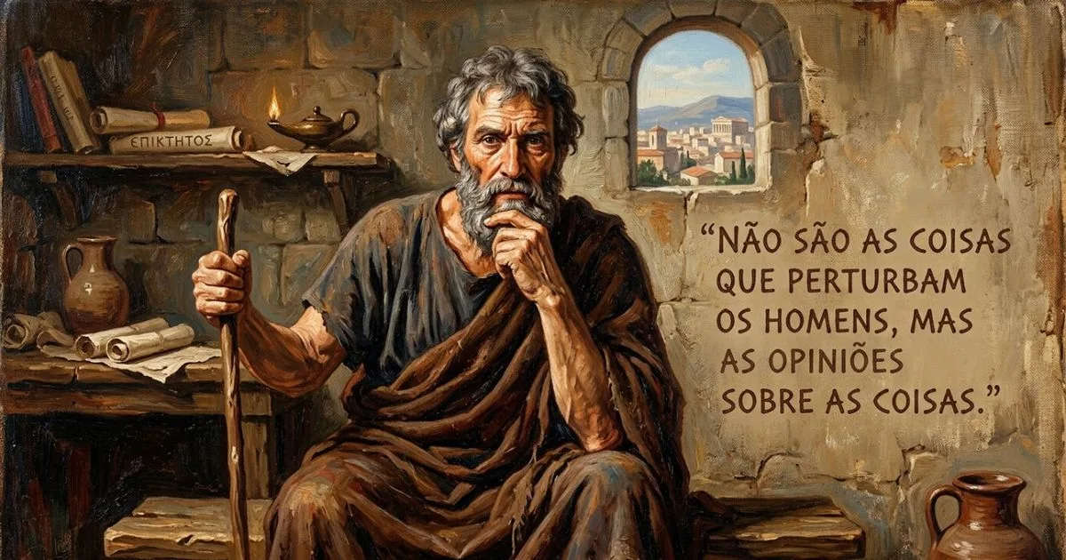 A filosofia de Epicteto propõe separar fatos de julgamentos