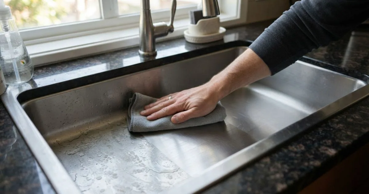 Como recuperar o brilho da pia de inox com vinagre e uma gota de óleo