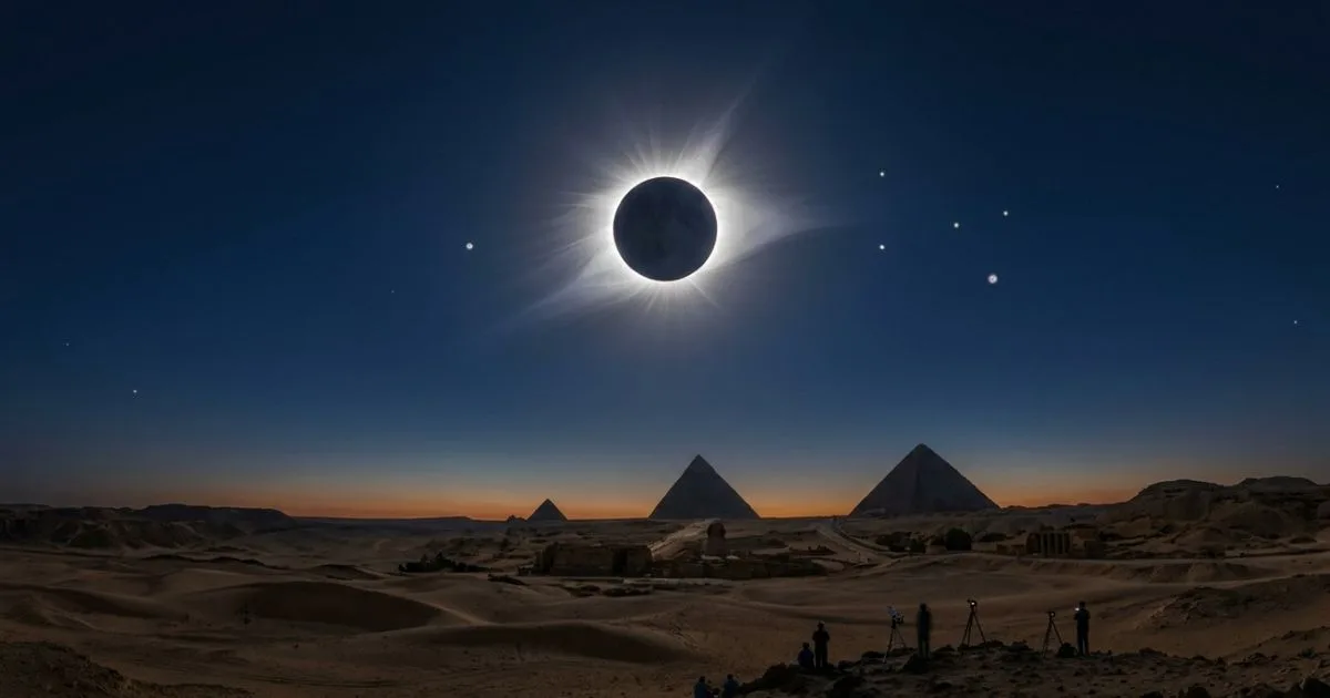 Eclipse solar total de 2027 terá até 6 minutos e 23 segundos de duração