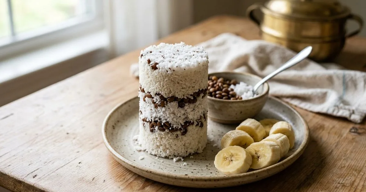 Receita indiana leva feijão-cavalo, arroz e coco ao cozimento no vapor