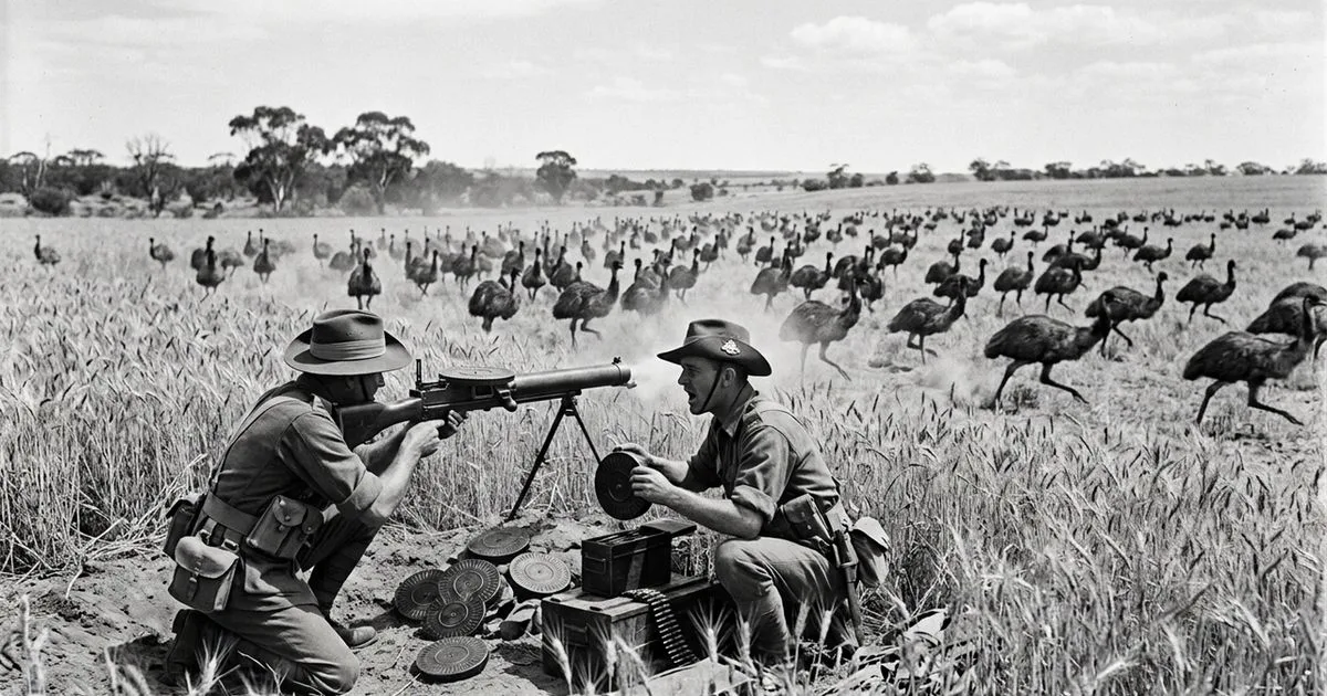 Operação militar contra emus na Austrália fracassou diante de aves dispersas