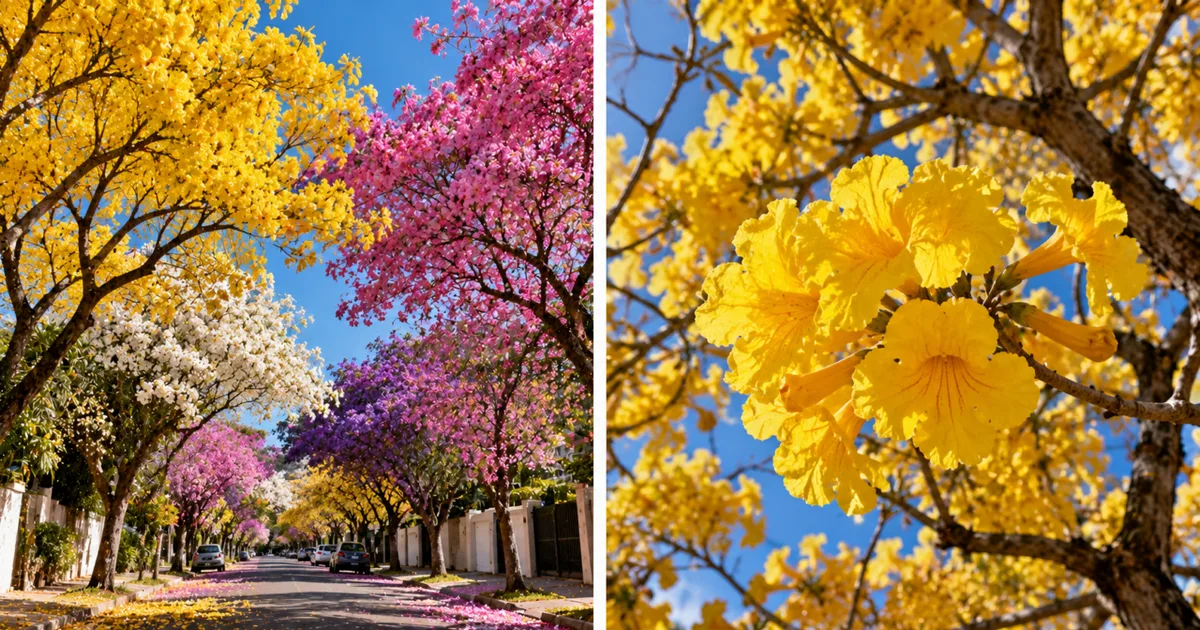 Ipê sem folhas pode estar no ciclo natural que antecede a florada