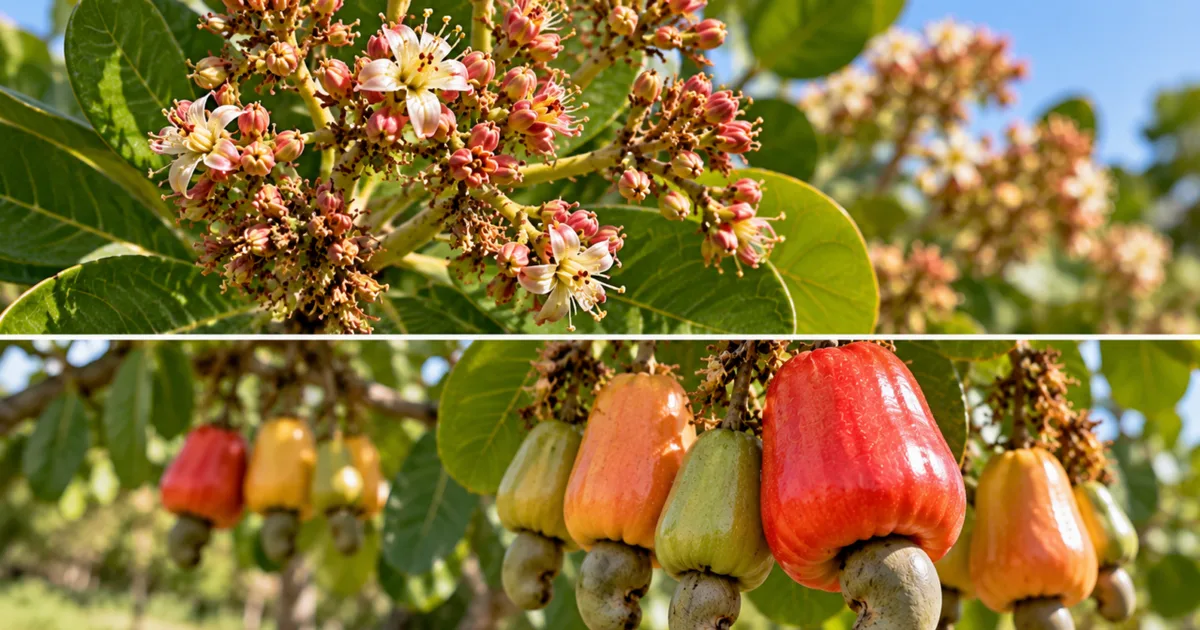 Floração do cajueiro não garante produção de castanhas