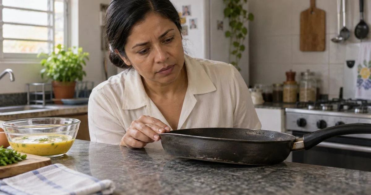Estalos e fundo empenado fizeram mulher parar de usar frigideira