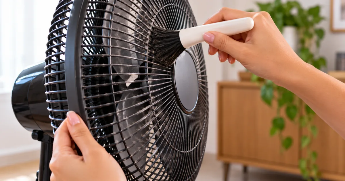 Como limpar a entrada de ar do ventilador com segurança