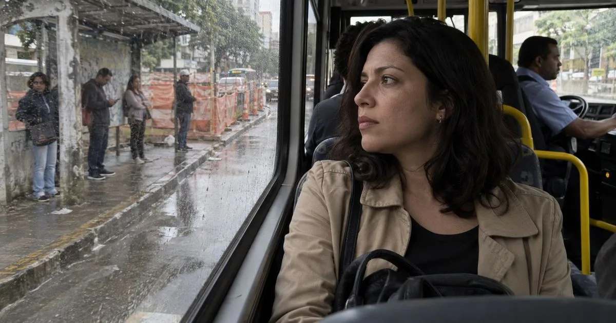 Obra desloca parada de ônibus e deixa passageiros sem informação clara