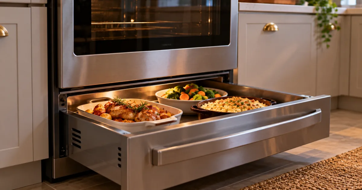 Manual do forno indica se a gaveta inferior aquece, armazena ou grelha