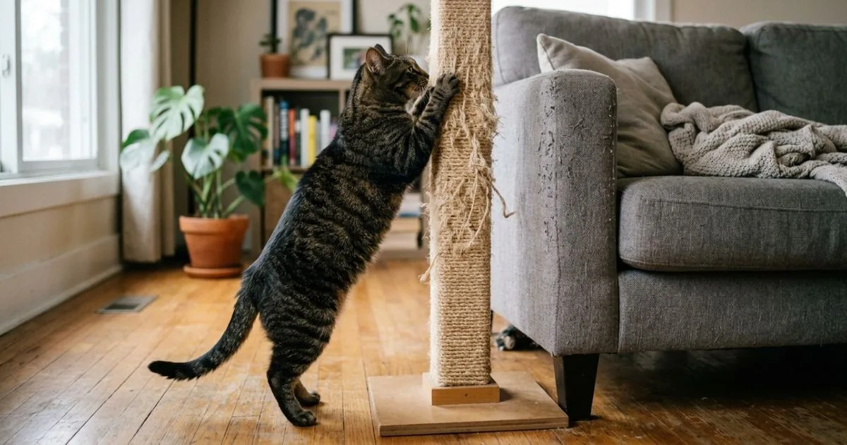 Como escolher um arranhador que o gato realmente use