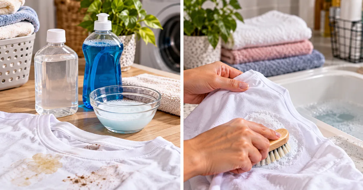 Mistura de água oxigenada e detergente pode ajudar a remover manchas