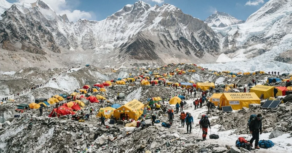 Combustíveis e resíduos humanos ampliam o degelo na geleira Khumbu