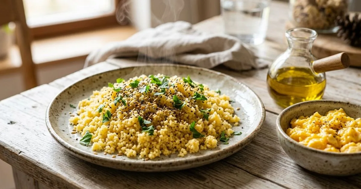 Cuscuz de milho ganha opções com sementes, proteínas e vegetais