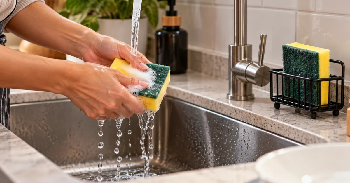 Como cuidar da esponja de cozinha e reduzir o risco de contaminação
