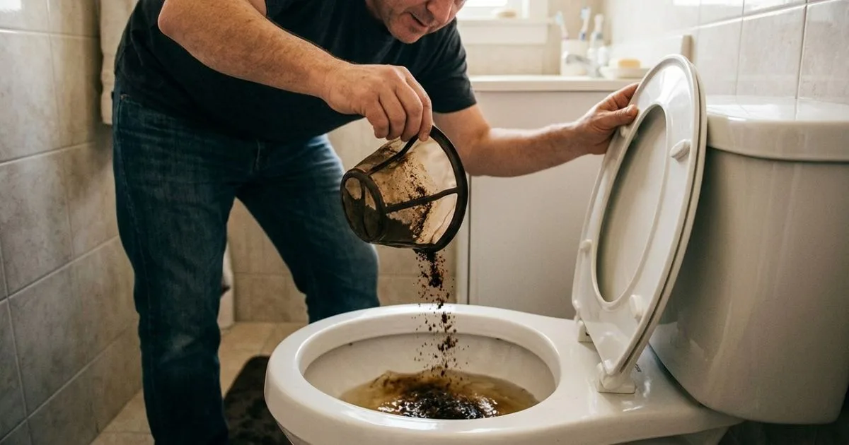 Borra de café pode ajudar na limpeza do vaso, mas exige cuidado