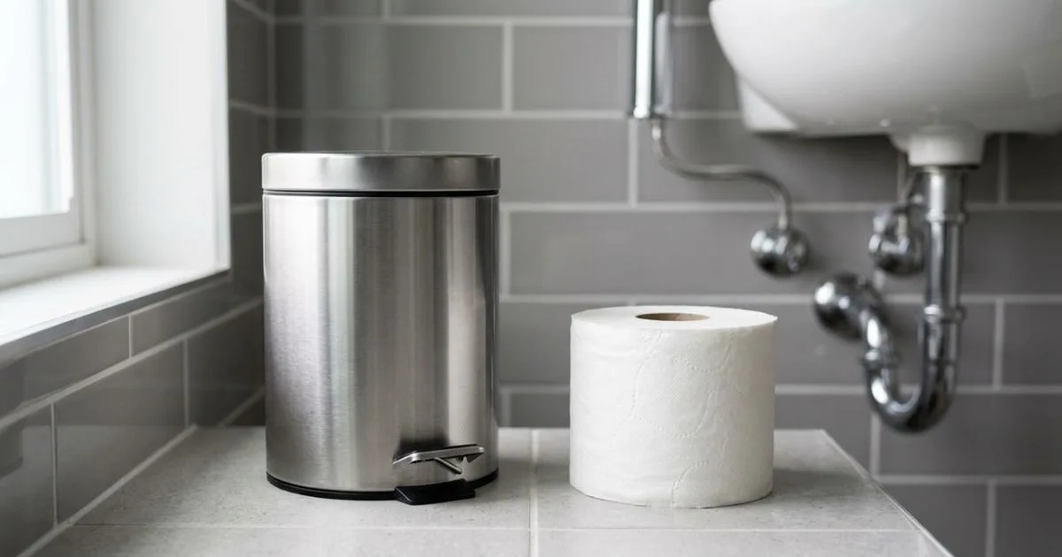 Por que o papel não deve ser descartado no vaso sanitário